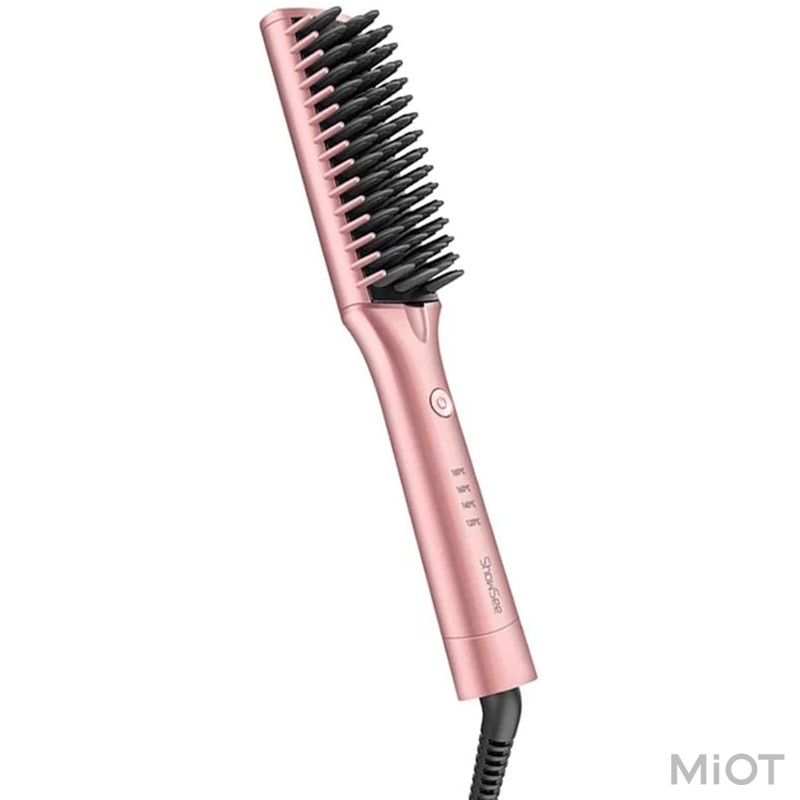 Гребінець випрямляч для волосся Xiaomi ShowSee Hair Straightener E1-P Pink