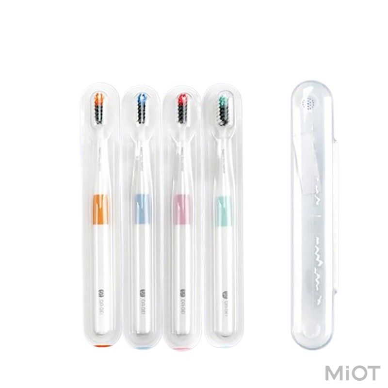 

Комплект зубних щіток Xiaomi Dr.BEI Bass Toothbrush 4+1 (4 щітки +1 футляр)