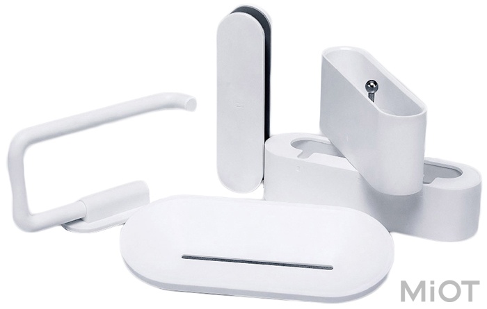 

Набір настінних тримачів для ванної кімнати Xiaomi Happy Life Bathroom set 5pcs White