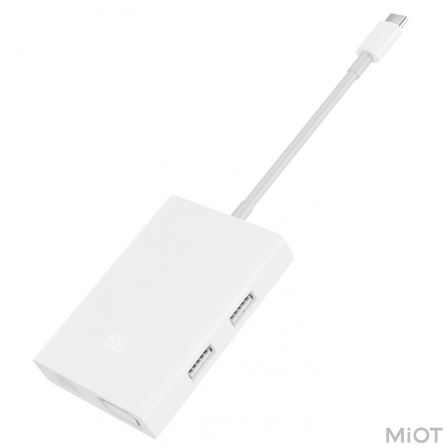 

Адаптер Xiaomi Mi Multi-Adapter USB-C toVGA and Gigabit Ethernet White JGQ4005TY