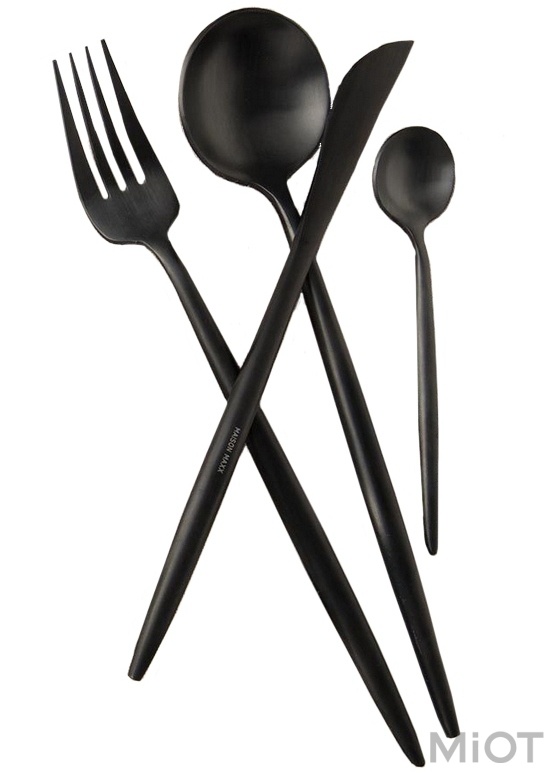 

Набір столових приладів Xiaomi Maison Maxx Stainless Steel Modern Flatware Set Black