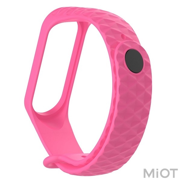 

Ремінець Rhomb Desing для Xiaomi Mi Band 3/4 Pink