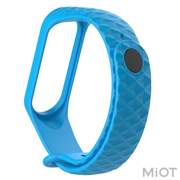 

Ремінець Rhomb Design для Xiaomi Mi Band 3/4 Blue