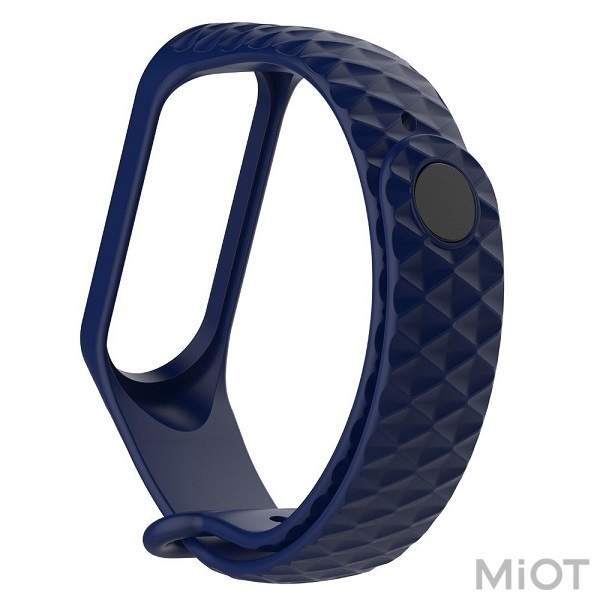 

Ремінець Rhomb Design для Xiaomi Mi Band 3/4 Dark Blue