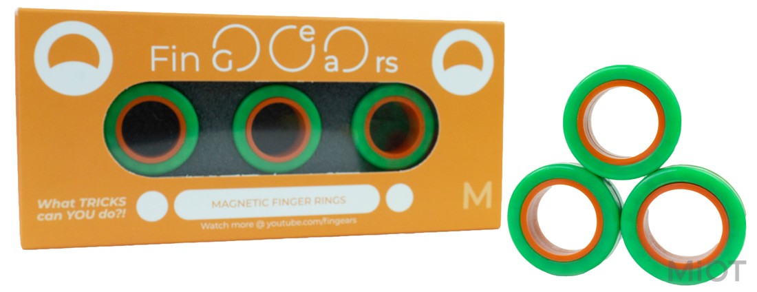 

Магнітні кільця FinGears Magnetic Rings Sets Size M Green-Orange (FG380MGROR)