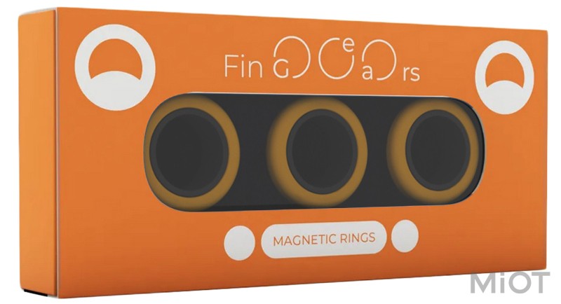 

Магнітні кільця FinGears Magnetic Rings Sets Size M Orange-Black