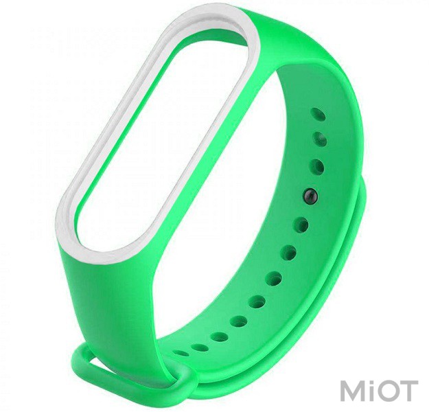 

Ремінець для Xiaomi Mi Band 3/4 Green/White