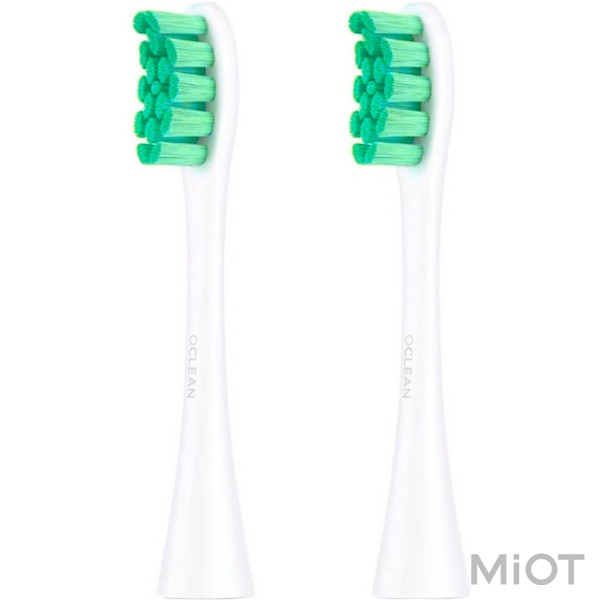 Набір насадок для зубної щітки Xiaomi Oclean P1S5 Toothbrush Heads 2 pcs White / Green (2шт. /упаковка)