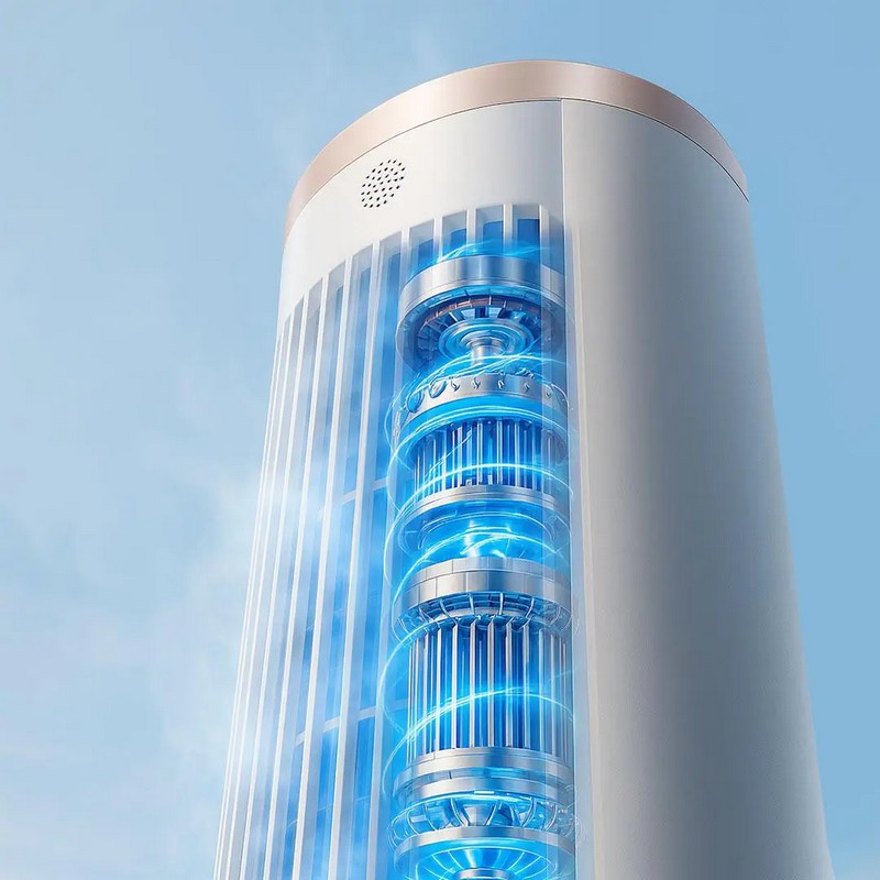 Кліматичний комплекс Xiaomi Jipin Smart Tower Fan 3 в 1 (+ 8 хладагентов) на малюнкі №8