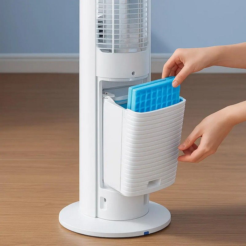 Кліматичний комплекс Xiaomi Jipin Smart Tower Fan 3 в 1 (+ 8 хладагентов) на малюнкі №7