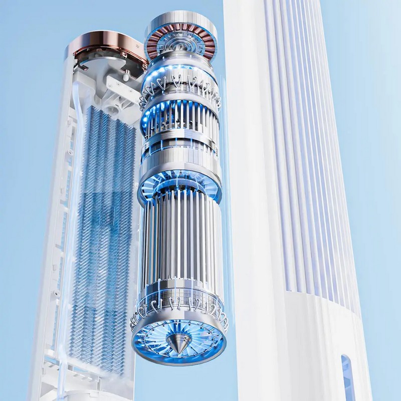 Кліматичний комплекс Xiaomi Jipin Smart Tower Fan 3 в 1 (+ 8 хладагентов) на малюнкі №5