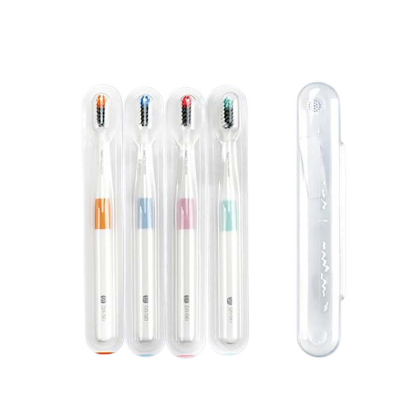 Комплект зубних щіток Xiaomi Dr.BEI Bass Toothbrush 4+1 (4 щітки +1 футляр) NUN4006RT на малюнкі №3