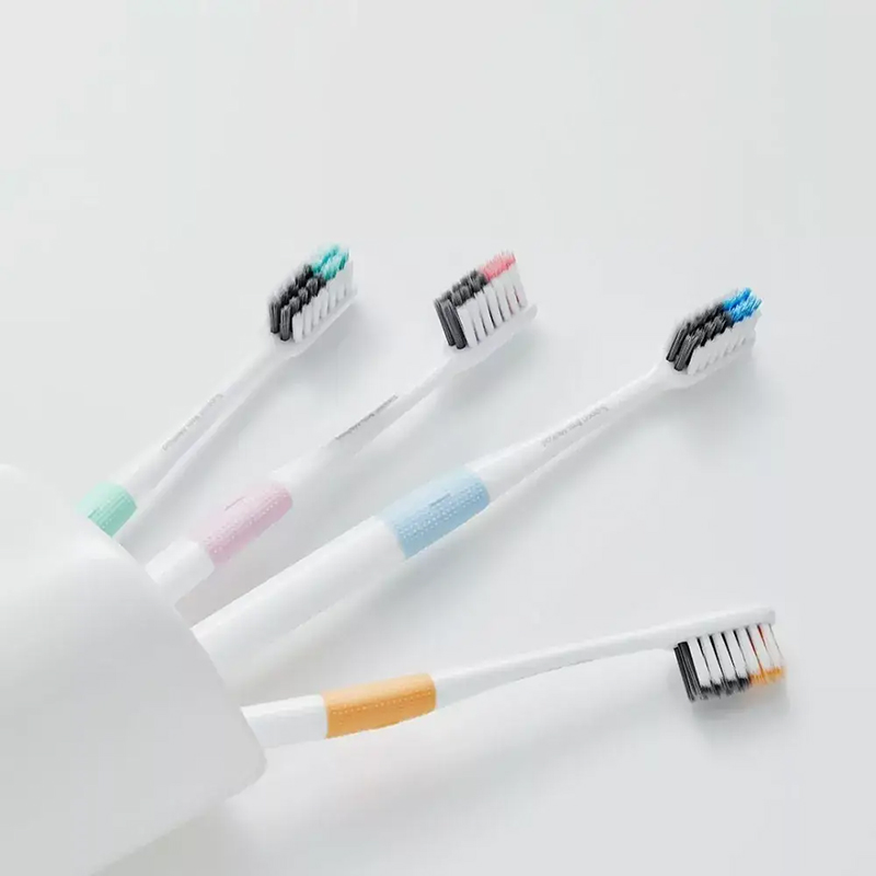 Комплект зубних щіток Xiaomi Dr.BEI Bass Toothbrush 4+1 (4 щітки +1 футляр) NUN4006RT на малюнкі №7