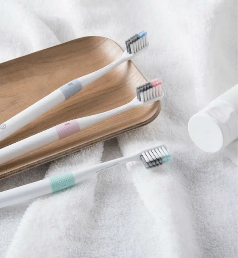 Комплект зубних щіток Xiaomi Dr.BEI Bass Toothbrush 4+1 (4 щітки +1 футляр) NUN4006RT на малюнкі №8