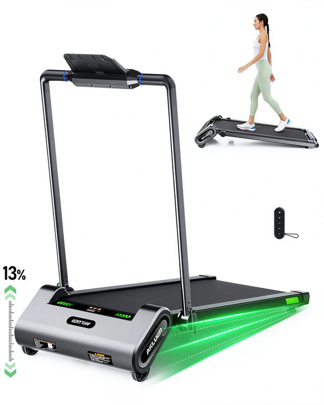 Бігова доріжка з поручнем AKLUER H1-B Auto Incline Walking Pad Treadmill на малюнкі №8