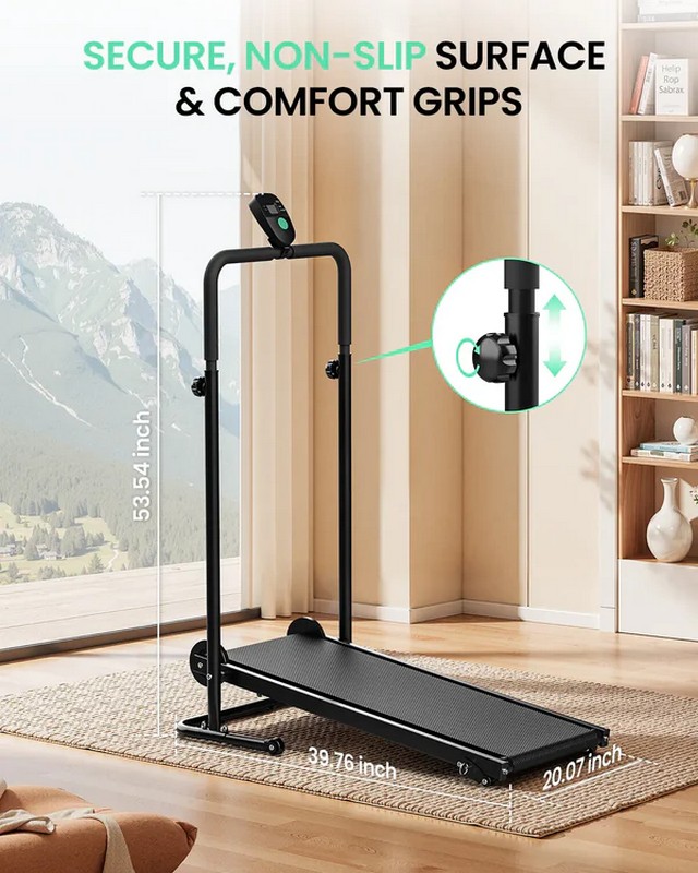 Бігова доріжка AKLUER RJ-401 non-motorized Treadmill на малюнкі №3