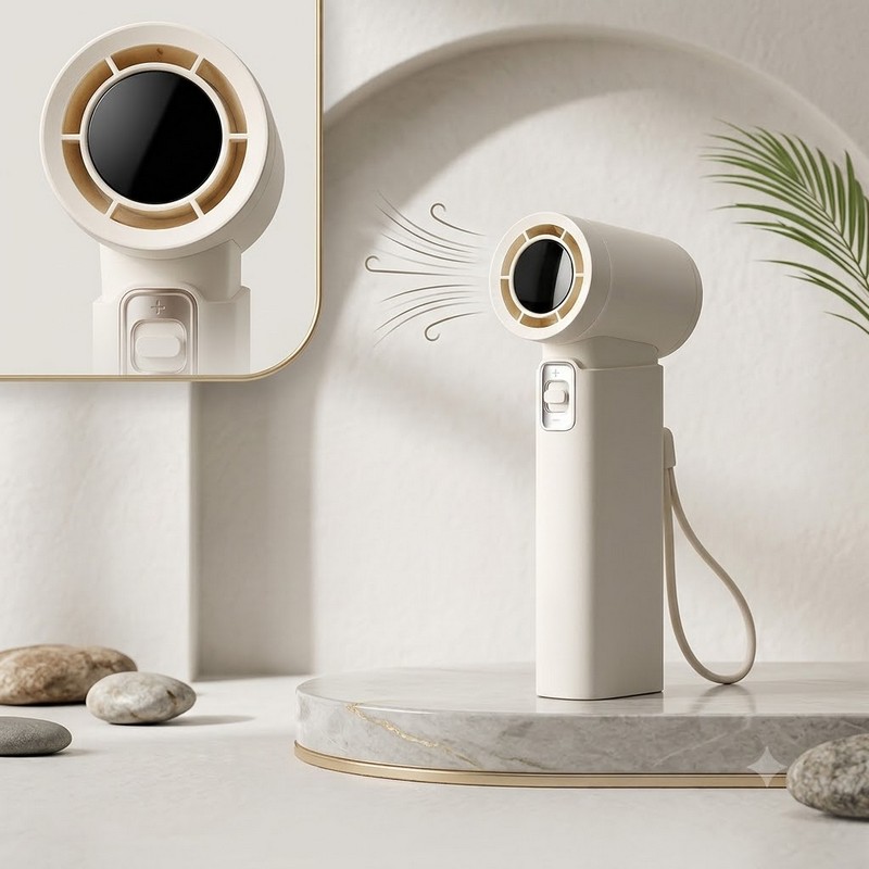 Портативний вентилятор Xiaomi Sothing Turbo Handheld Fan Engine Slim DSHJ-S-2422C White на малюнкі №8
