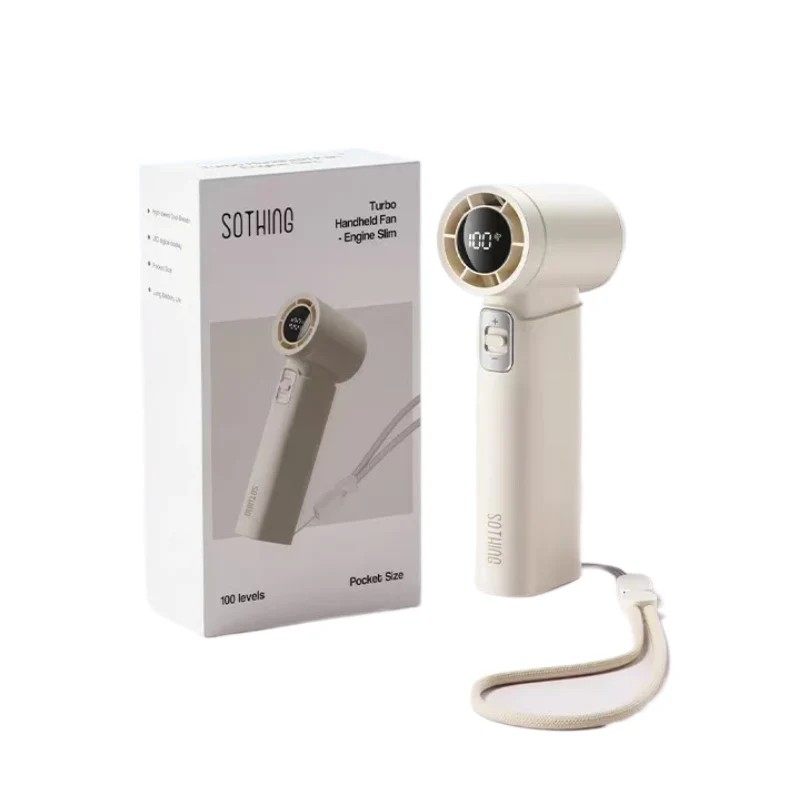 Портативний вентилятор Xiaomi Sothing Turbo Handheld Fan Engine Slim DSHJ-S-2422C White на малюнкі №5