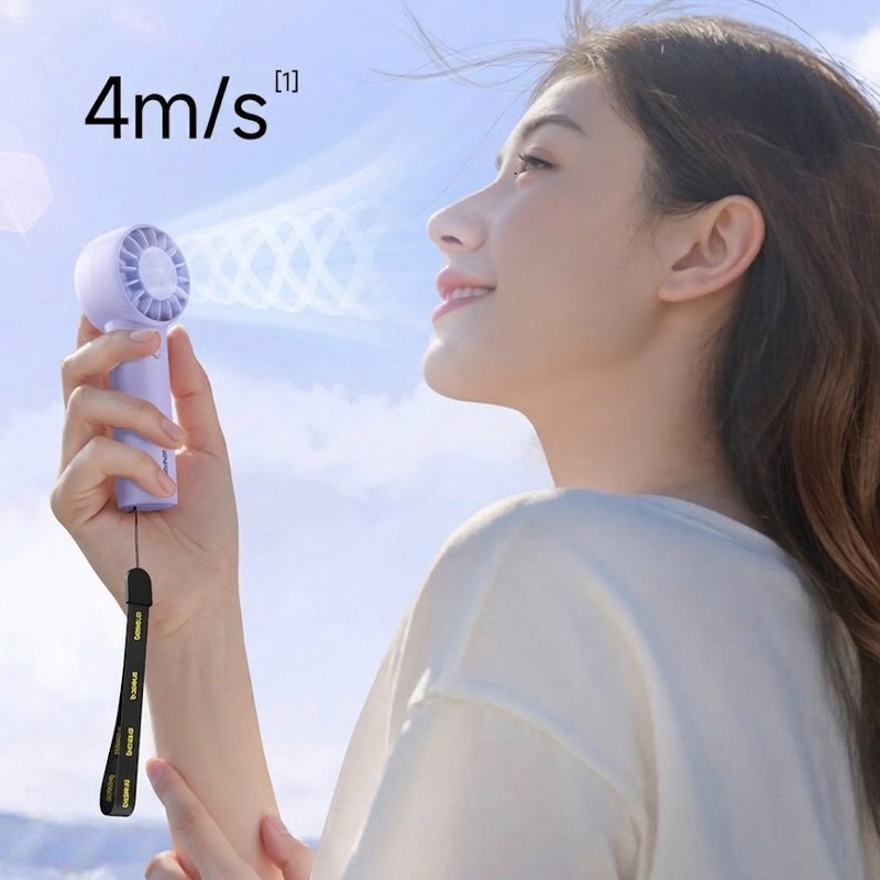 Портативний вентилятор Xiaomi Baseus GoTrip-DT1 Nebula Purple на малюнкі №6