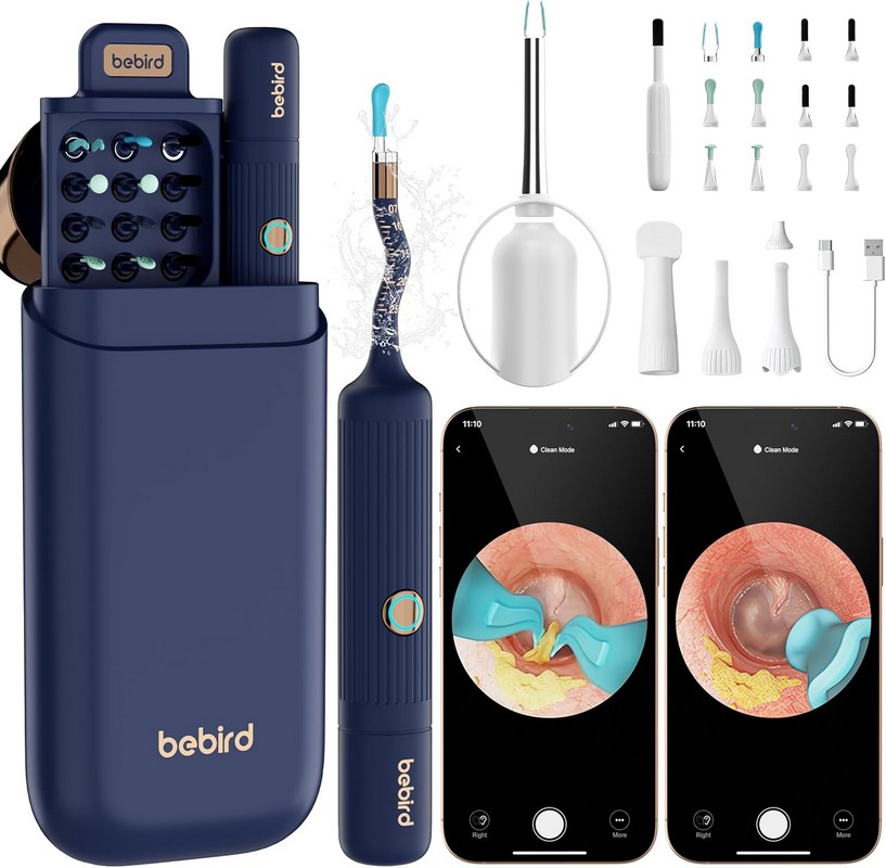 Розумна вушна паличка Xiaomi Bebird EarSight Plus I35R Dark Blue на малюнкі №1