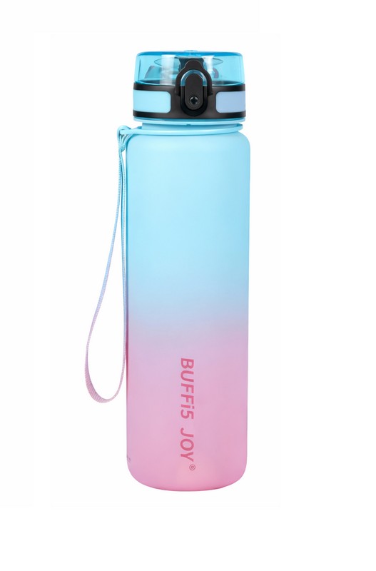 Пляшка для води Xiaomi BUFFi5 JOY outdoor sports water cup 1000 мл Blue-Pink на малюнкі №1