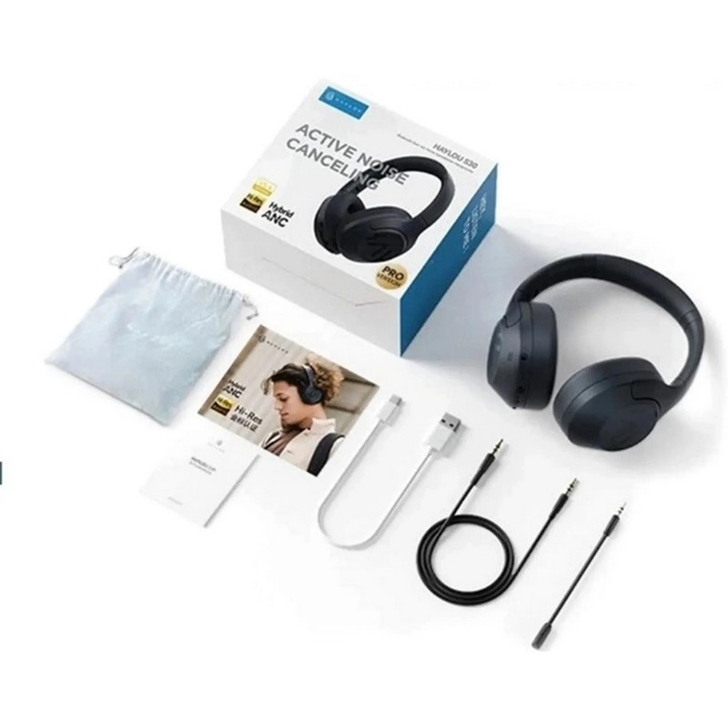 Бездротові навушники XIAOMI Haylou Over-ear headphones Black (S30 Pro) на малюнкі №4