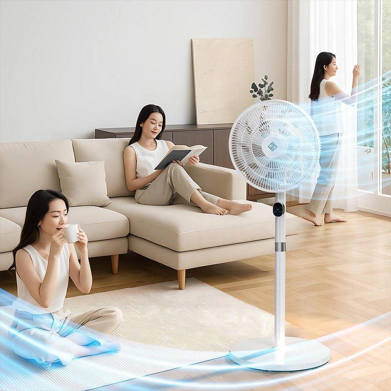 Підлоговий вентилятор Xiaomi Jipin Smart Fan Touch Edition з пультом на малюнкі №2