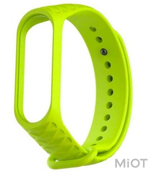 

Ремінець Rhomb Design для Mi Band 3/4 Lime Green