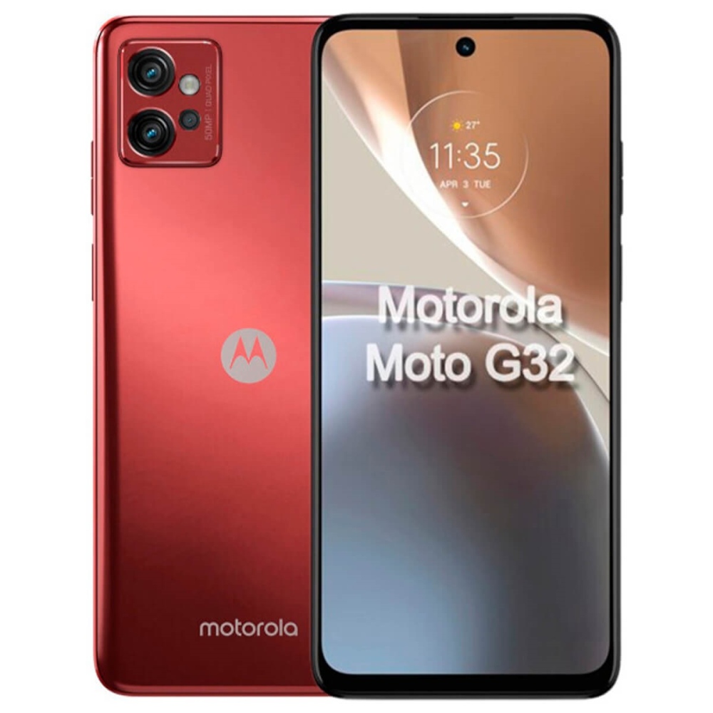 

Смартфон Motorola Moto G32 6/128GB Dual Sim Satin Maroon (PAUU0040RS)