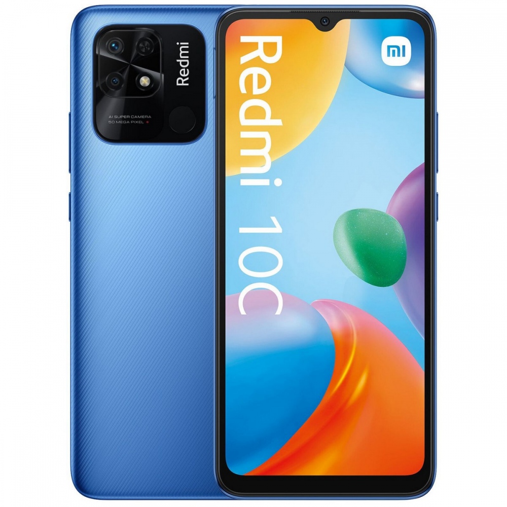 Смартфон Xiaomi Redmi 10C 4/128GB Dual Sim Blue EU/CE
