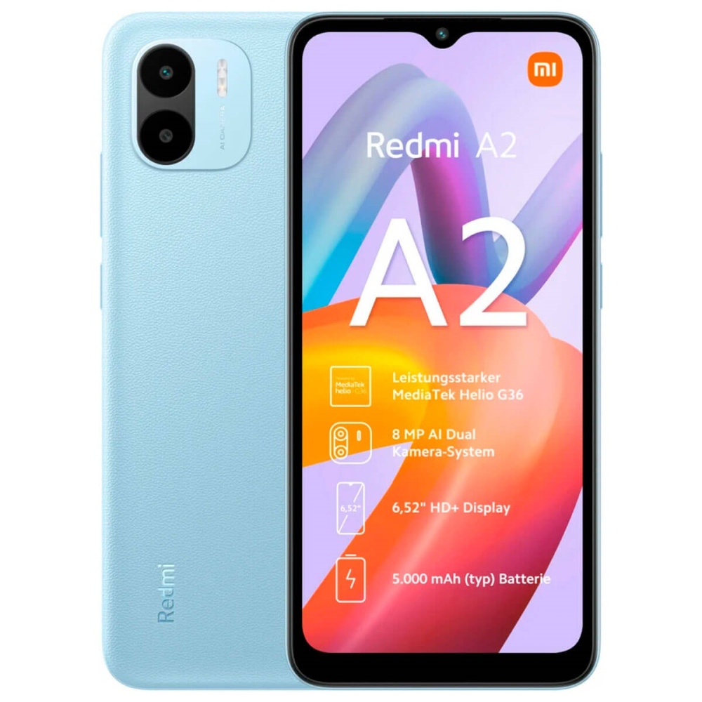 

Смартфон Xiaomi Redmi A2 3/64GB Dual Sim Blue EU/CE