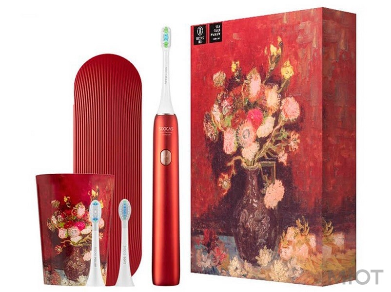 

Електрична зубна щітка Xiaomi Soocas X3U Van Gogh Museum Design Sonic Electric Toothbrush Chesnut Red