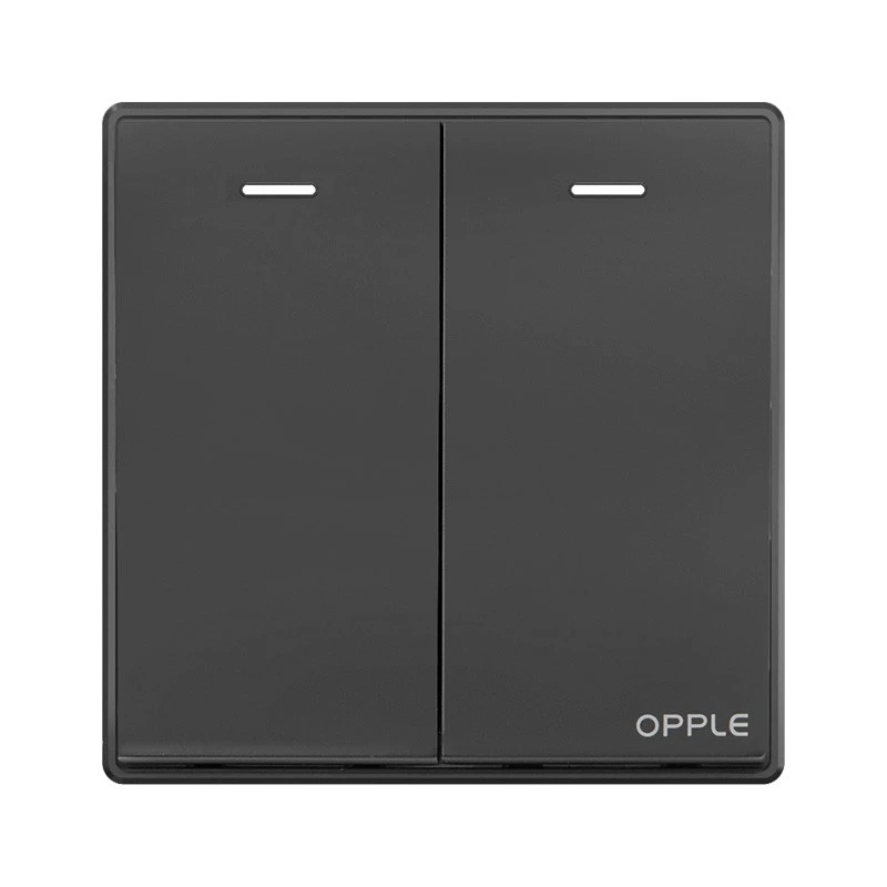 

Вимикач двоклавішний Xiaomi OPPLE K05 (K051021A-H4) Black