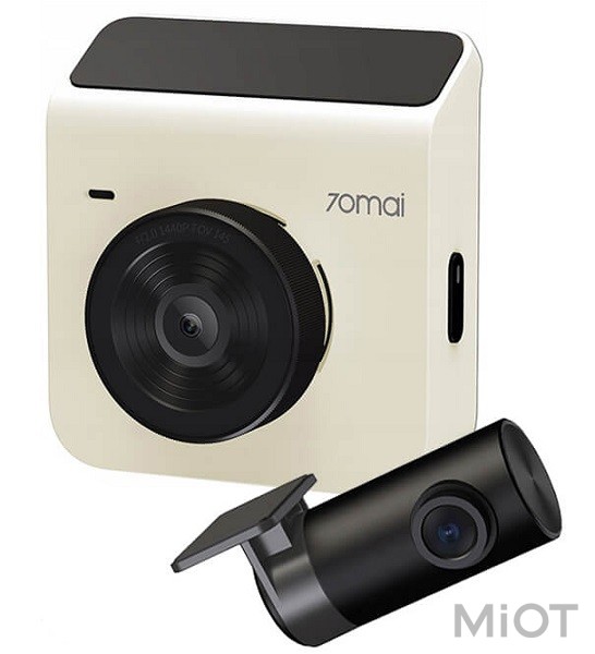 

Автомобільний відеореєстратор Xiaomi 70Mai Dash Cam 1440p A400 (Midrive A400) White + камера заднього виду (Midrive RC09) Міжнародна версія