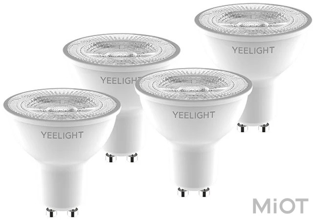 

Смарт-лампочки Yeelight GU10 Smart Bulb W1 (Dimmable) White (4-pack) (YLDP004)