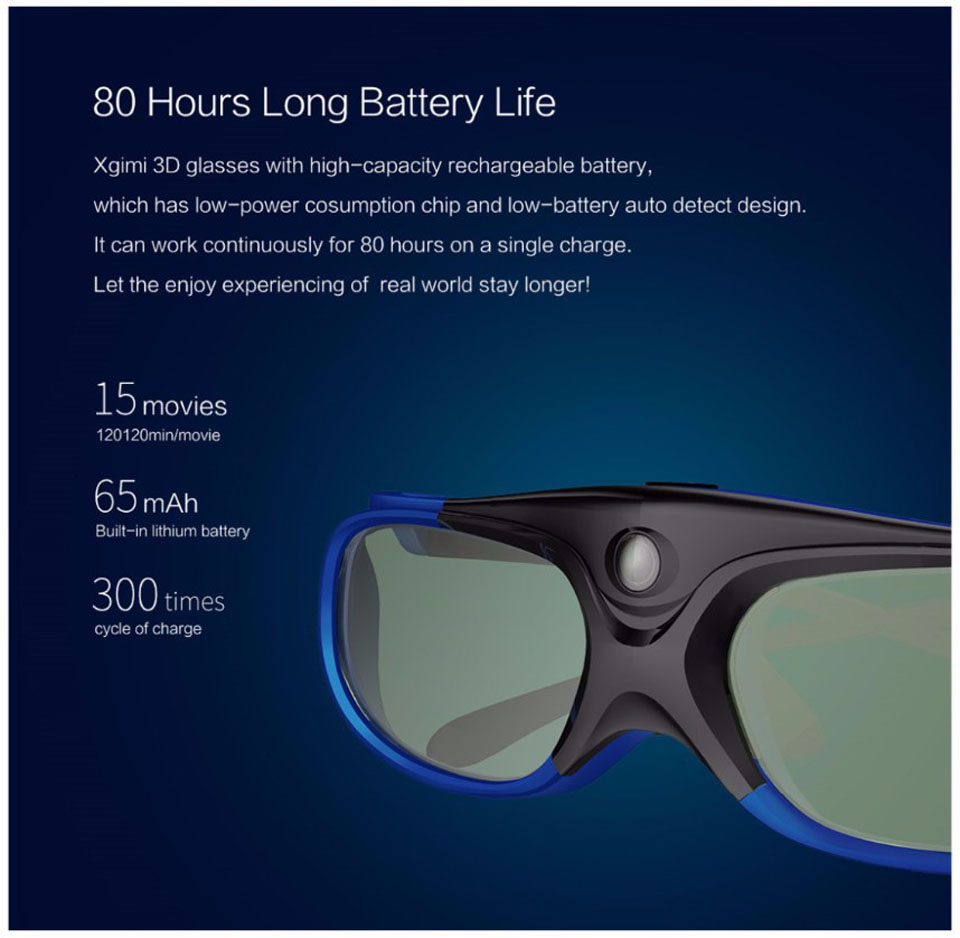 3D очки XGIMI DLP-Link G102L  батарея