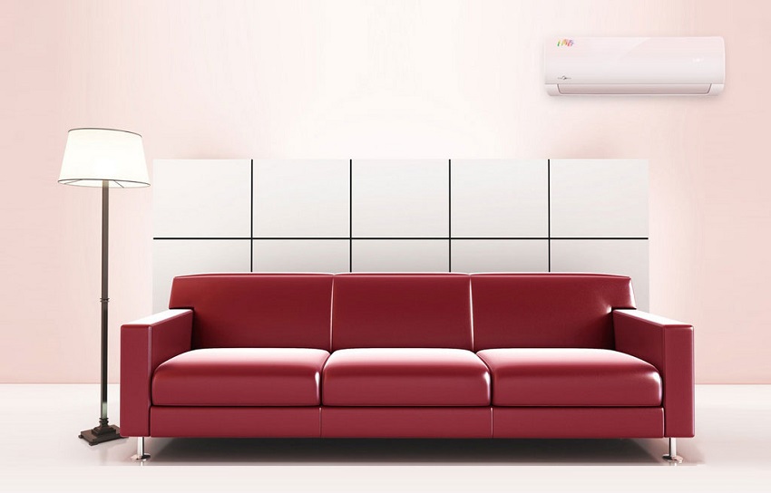 Кондиционер Smart Air Conditioner розового цвета