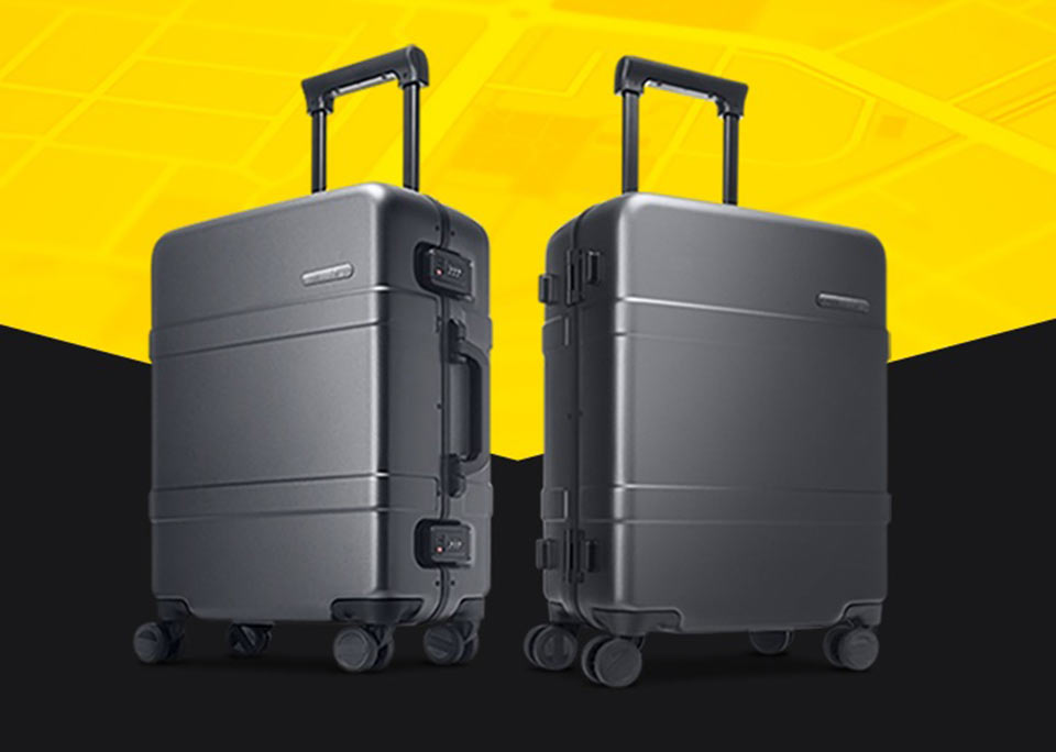 90 points classic aluminum box suitcase чемодан
