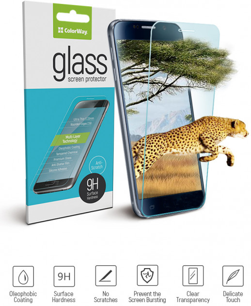 Защитное стекло 9H ColorWay Xiaomi MIX 2 характеристики