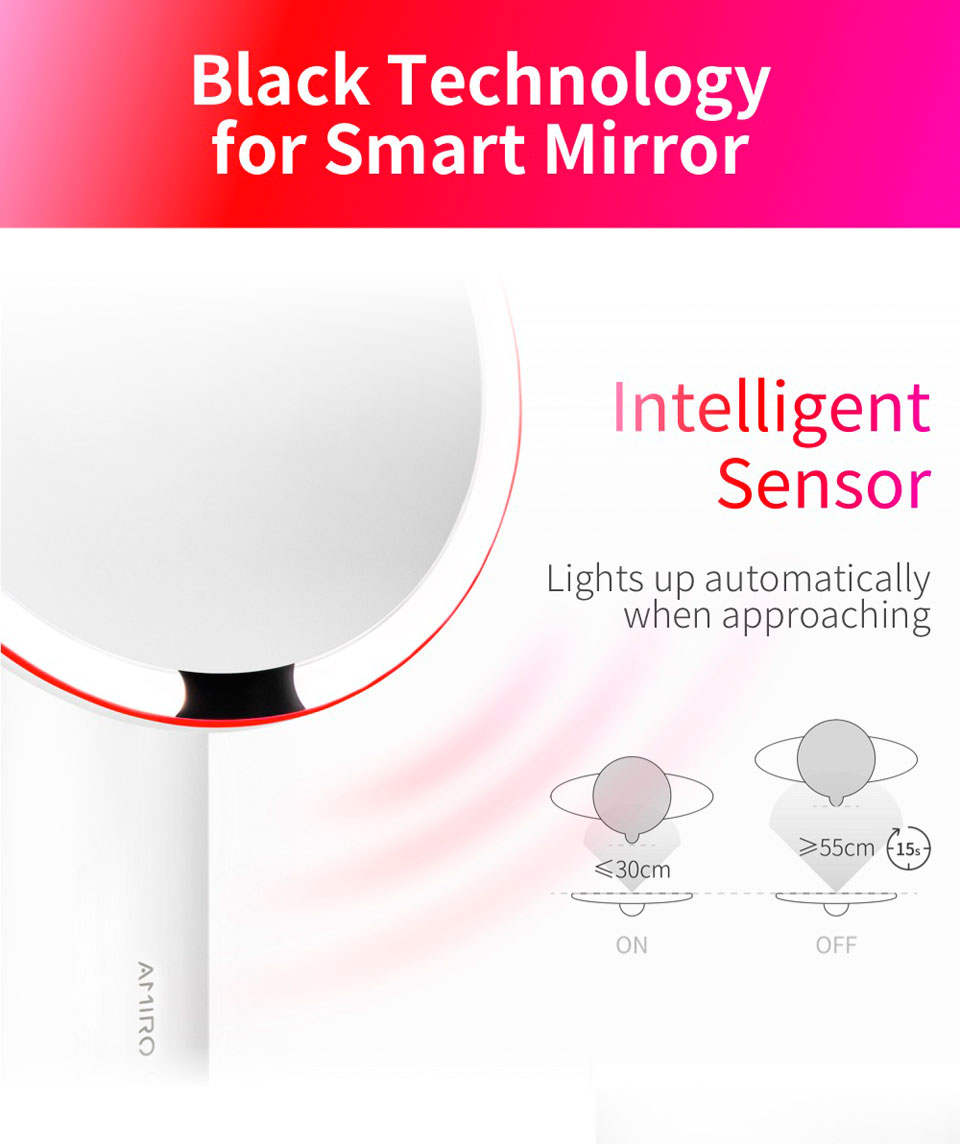 AMIRO LED Lighting Mirror O Series ик датчик приближения