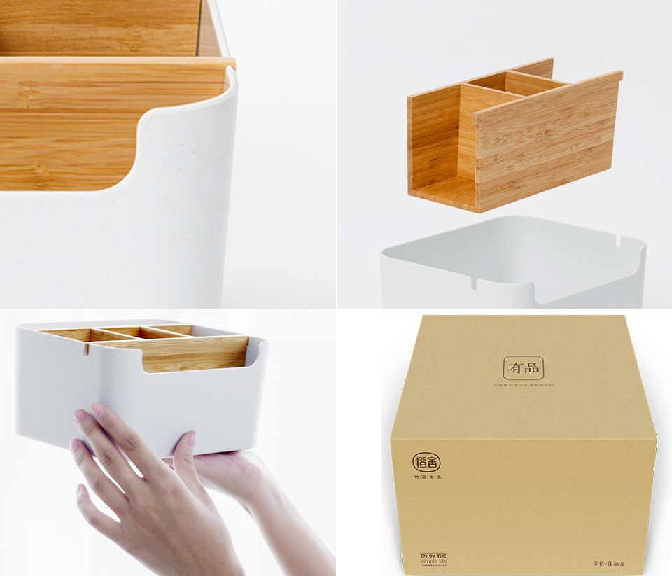 Zen`s Bamboo Multifunctional Sofa Table бамбуковий органайзер