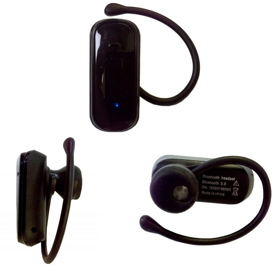 Bluetooth-гарнітура Karbonn Q60 в різних ракурсах