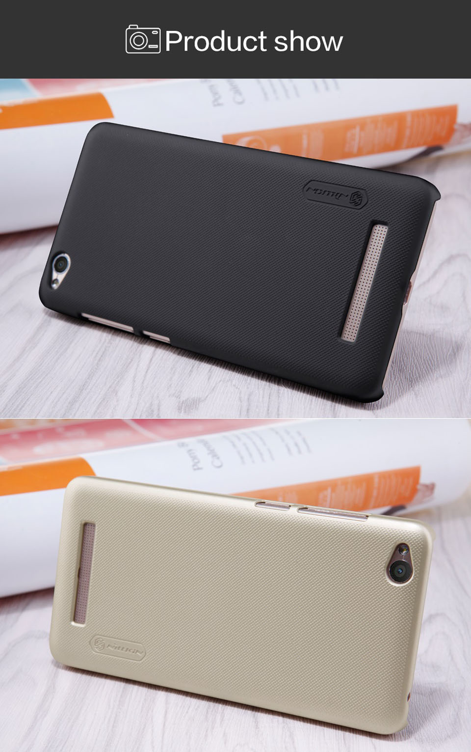 Чохол бампер Nillkin Frosted shield F-HC REDMI 4A до смартфонів Xiaomi Redmi 4A смартфон в чохлі