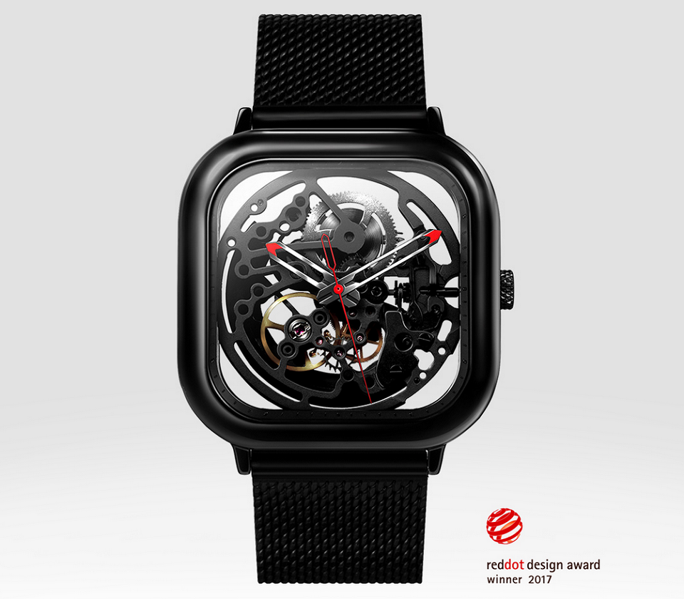 Часы GIGA Design full hollow mechanical watches лицевая сторона