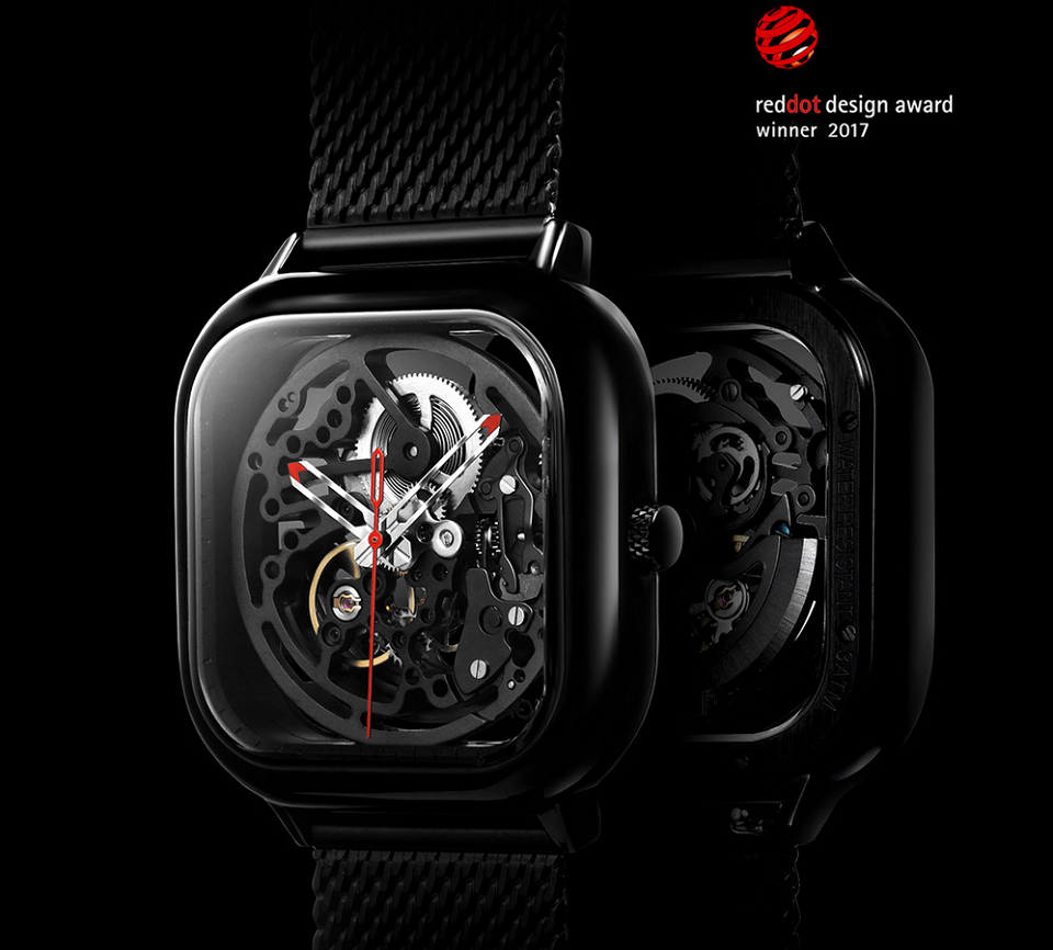 Годинники GIGA Design full hollow mechanical watches в іншому ракурсі