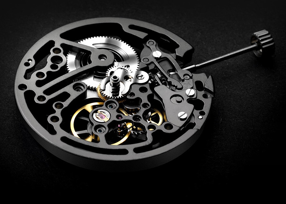 Годинники GIGA Design full hollow mechanical watches механізм годинника
