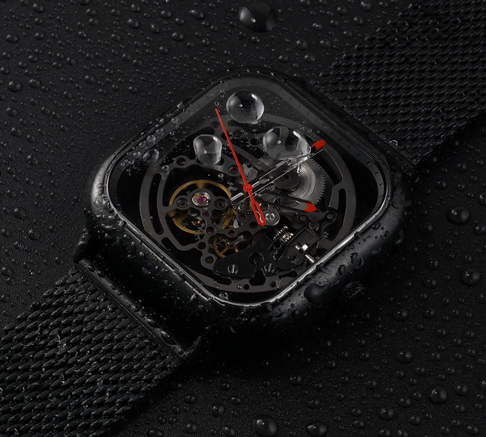 Годинники GIGA Design full hollow mechanical watches захист від попадання вологи і пилу