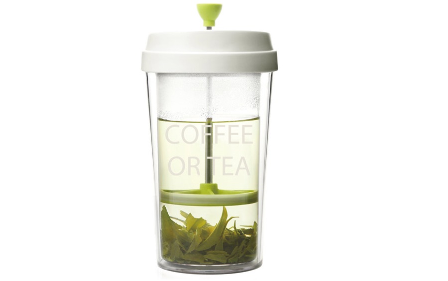 Склянка coffee or tea Emoi H1096 White/Green 360 мл у наповненому стані