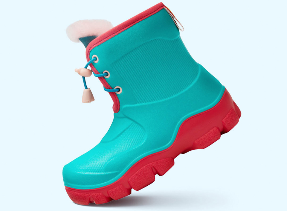 Дитячі чоботи Honeywell kids boots Green / Red 32 size крупним планом