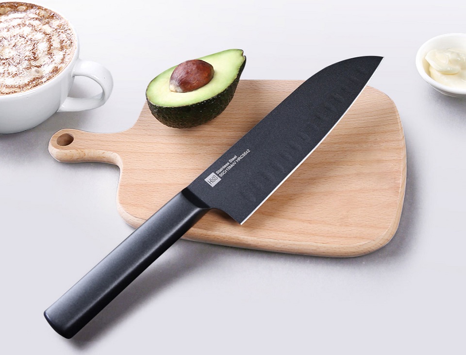 Набір ножів Huo Hou Black non-stick heat knife 2 psc. set авокадо